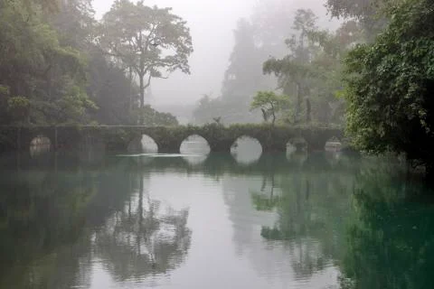 The famous ancient bridge Stock Photos