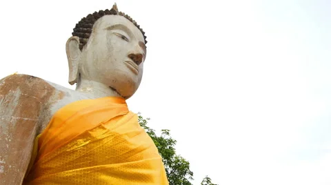 Famous ancient temple in Thailand. Vídeo Stock 49948541