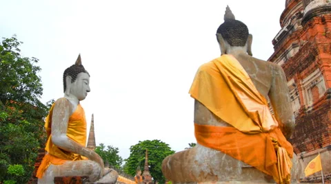 Famous ancient temple in Thailand. Vídeos de archivo 49952309