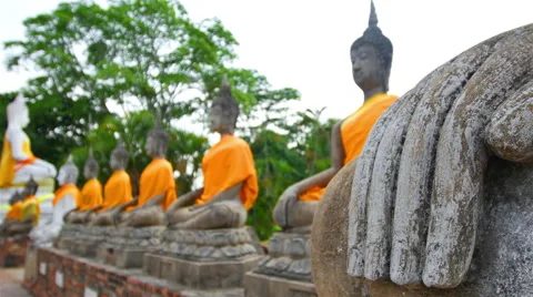 Famous ancient temple in Thailand. Stock Footage 49952326