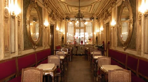 Famous and expensive Caffe Florian in Venice at St. Mark´s Square 動画素材 65171708