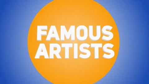 Famous Artists 3D Text Transition 4K 動画素材 271132265