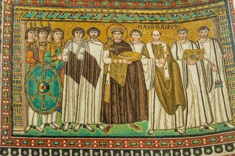 Famous Basilica di San Vitale in Ravenna Stock Photos
