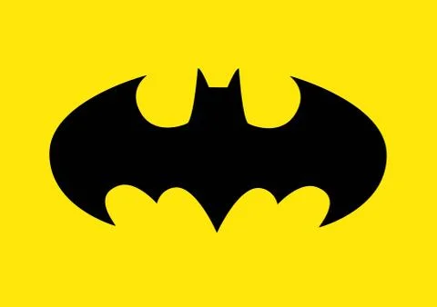 The famous Batman logo Illustrazione stock