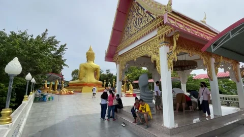 The famous Big Buddha Temple Stock Footage 204924741