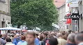 Famous Brands Shops Shopping Street Munich Busy Shoppers Buyers People Passing HD Footage