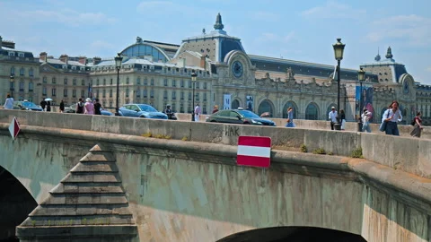 Famous bridges in Paris. Stock Footage 245457553