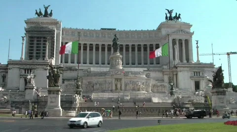 Famous building in Rome Stock Footage 527581