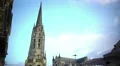 Famous cathedral in Bordeaux, French tourist attraction, panorama of church HD Footage