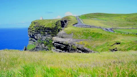 The famous Cliffs of Moher in Ireland. Stock Footage 339698626