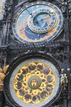 The famous clock in Prague. Stock Photos