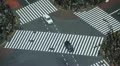 Famous Crosswalk Urban Scene Cars Passing Tokyo Commuters Commute People Walking HD Footage