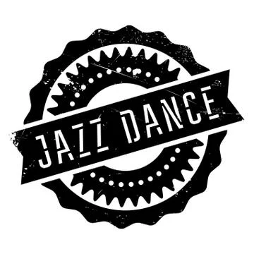 Famous dance style, Jazz dance stamp Stock Illustration