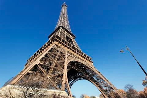 The famous eiffel tower Stock Photos