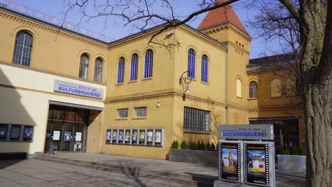 Famous Event and Entertainment complex in Berlin called Kulturbrauerei - CITY OF Video stock 150361966