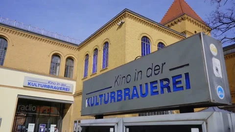 Famous Event and Entertainment complex in Berlin called Kulturbrauerei - CITY OF Stock Footage 150362007