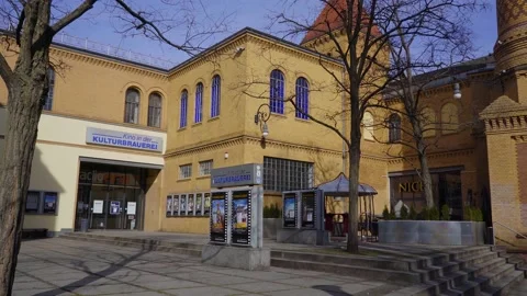 Famous Event and Entertainment complex in Berlin called Kulturbrauerei - CITY OF 스톡 동영상 150363164