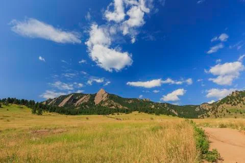 The famous Flatirons Foto stock