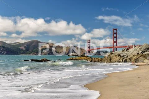 Famous Golden Gate Bridge, San Francisco Stock Photos