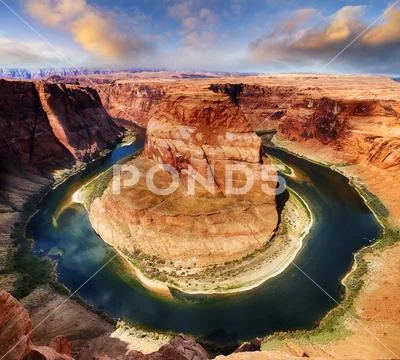 Famous Horse Shoe Bend Stock Photos
