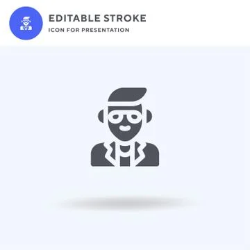 Famous icon vector, filled flat sign, solid pictogram isolated on white, logo 스톡 일러스트