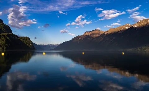 Famous Lake Brienz with Clouds Stock Footage 92080847