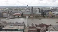 Famous Landmark London Skyline Tate Modern Museum Millennium Bridge People Walk HD Footage