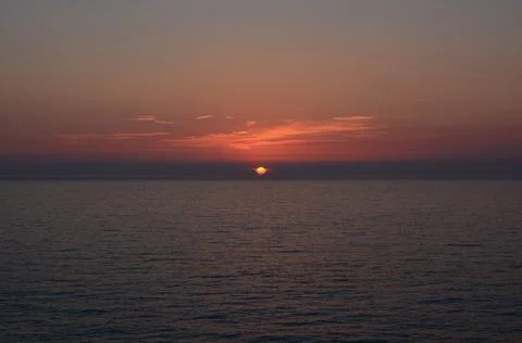 Famous Lefkada sunset Stock Photos