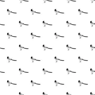 Famous magpie pattern seamless vector 스톡 일러스트
