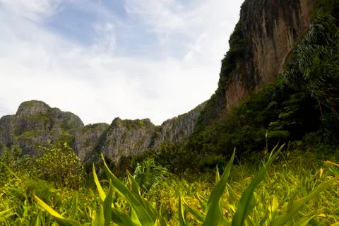 Famous maya bay in phi phi Stock Photos