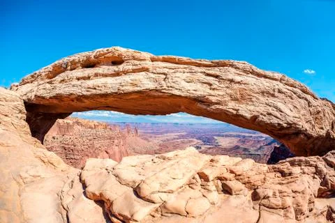 The famous mesa arch Stock Photos