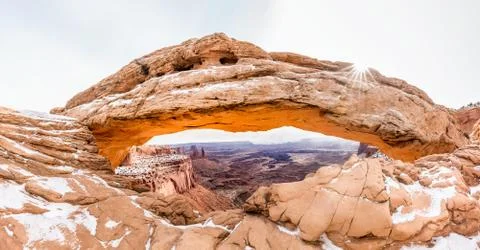Famous Mesa Arch Stock Photos