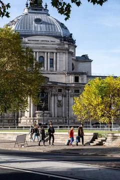 Famous Methodist Central Hall Building Exterior Architecture Victoria Street Stock Photos