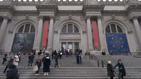 Famous Metropolitan Museum in New York | Stock Video | Pond5