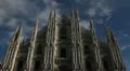 Famous Milan Cathedral Square Piazza Italy Europe Church Architecture Expo 2015 HD Footage