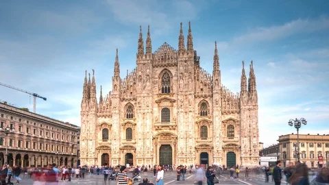 The famous Milan Cathedral timelapse hyperlapse Stock-Footage 98103869