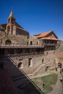Famous monastery in caucasus Stock Photos