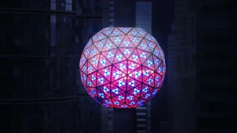 The famous New Year's Eve ball in Times Square, New York City. Stock Footage