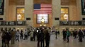 Famous New York City Landmark Grand Central Station Tourists Shoppers Christmas HD Footage