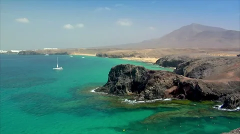Famous papagayo beach Stock Footage 7730600