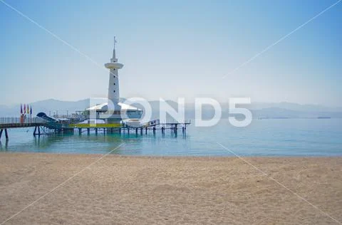 Famous place to travel in Eilat Stock Photos