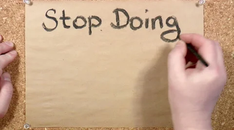 Famous quotes. Stop doing what doesnt work Stock Footage 48950792