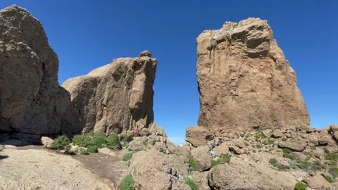 Famous Roque Nublo of the Gran Canaria Island 動画素材 235060853