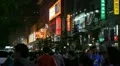 Famous Shopping Silver Street in Beijing, China, Neon Lights by night, Shoppers HD Footage
