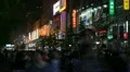 Famous Shopping Silver Street in Beijing, China, Neon Lights by night time lapse HD Footage
