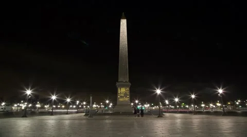 Famous Statue and corner in Paris France Time Lapsed Stock Footage 40478884