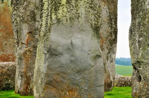 The famous Stonehenge in Britain Stock Photos