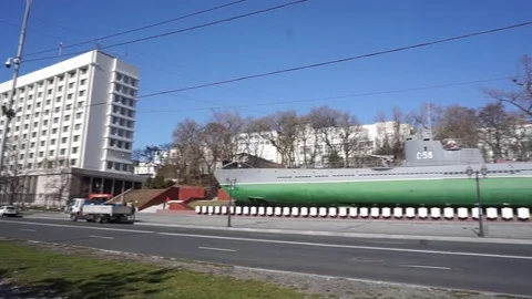 The famous submarine Vídeo Stock 85828309