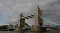 Famous Tower Bridge London England UK United Kingdom Thames River traffic car HD Footage