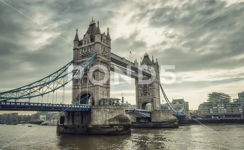 Famous Tower Bridge London Stock Photos